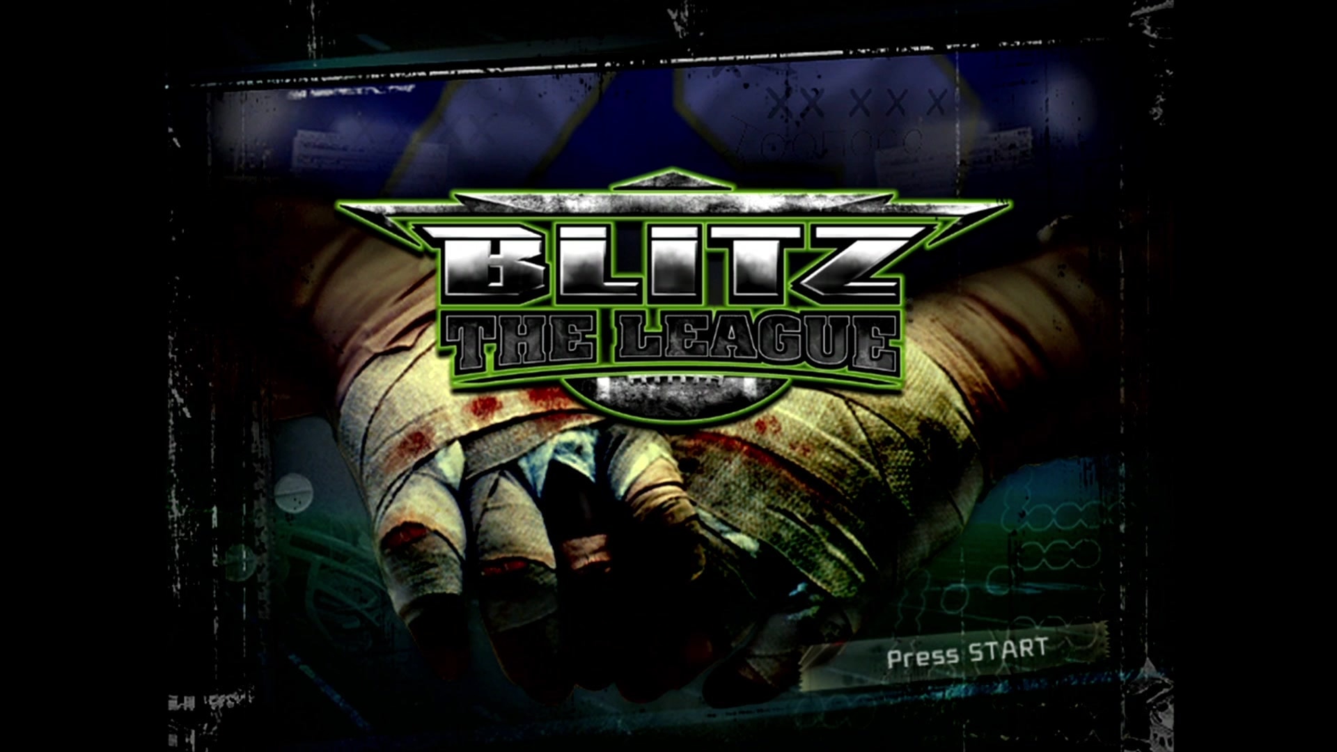 Blitz the League title screen for Xbox 360